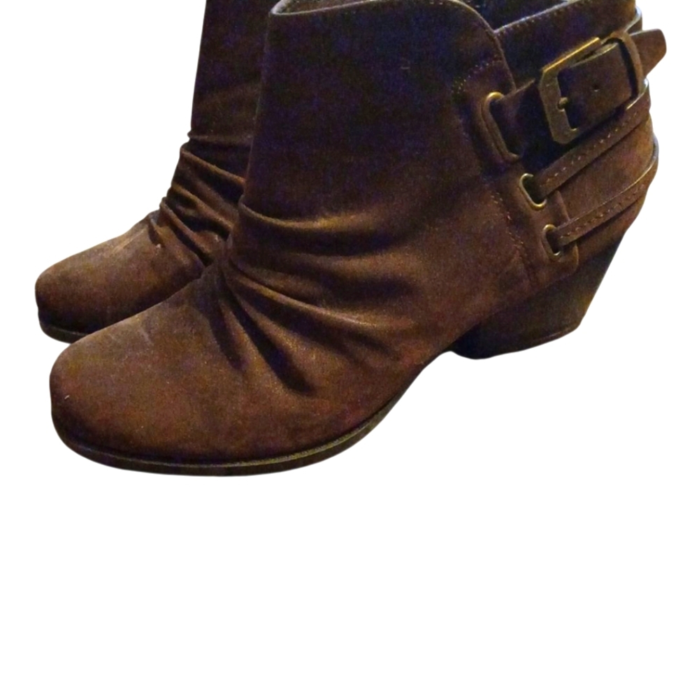 BareTraps Dark Brown Ankle Booties